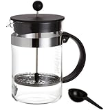 Bodum Bistro nouveau, Negro, Acero inoxidable, Transparente, 185 x 214 x 122 mm - Cafetera italiana
