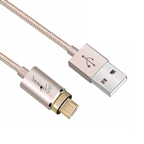 Magnetische USB Ladekabel Datenkabel, ELEGIANT verbesserte Version 1.2M Micro USB 2.0 Magnet Ladekabel Kabel Charger Lade Kabel Netzteil Adapter High Speed Sync und Schnellladekern mit LED Statusanzeige für Android Smart Handys Tablets Samsung galaxy NOTE 5 LG G4, G3, G2, Motorola Nexus 6 SONY Xperia Z3.Z2 usw (Nicht für Samsung GALAXY S6, S6 edge, S6 edge+, S7, Galaxy S7 Edge, Type C) - 7