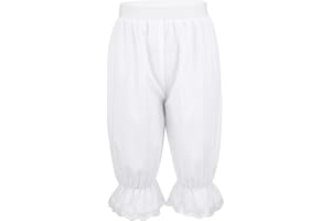 HULIJA Kids Baby Girls Edwardian Victorian Pantaloons Lace Trim Bloomer Fancy Dress Pumpkin Pants Underpant