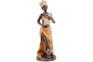 DRW Figura Oshun orisha Mayor de Resina Pintada a Mano oxum (20 cm)