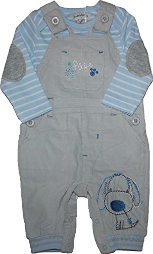 Babaluno Alfie Dungarees and Bodysuit (0-3 Months)