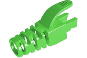 VIVOCH 50 Pcs Cat5 Cat5E Cat6 Strain Relief Boot, RJ45 Plug Connector Cover Modular Network Plug Connector Cap Cable Connector Boots, Fruit Green