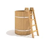 holzofen für badefass selber bauen Höhe 140cm Badefass Badetonne Badebottich Tauchbecken Badezuber Pool Outdoor