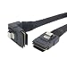 Produktbild CY 90 Grad abgewinkelter Internes Mini SAS 36-pin SFF-8087 to Mini SAS 36-pin SFF-8087 Server Festplatte RAID Daten Kabel 80 cm