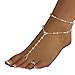 Produktbild DAY.LIN Schmuck Damen Fußkettchen Womens Beach Nachahmung Perle Barfuß Sandale Fuß Schmuck Fußkettchen Kette