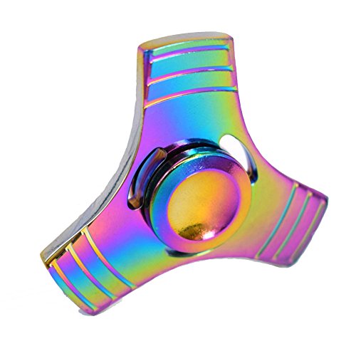 Tri Fidget Hand Spinner Toy,Stress Reducer Ultra Durable Fidget Finger Toy Can Continue to Rotate for Perfect for ADD / ADHD / Anxiety / Autism And Stress Relief Adult Children,Office Desk Gadget