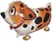 Produktbild AirWalker, Folienballon 'Hund - gefleckt' orange, ca. 61 cm, ohne Gasfüllung
