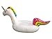 Produktbild EINHORN BADEINSEL XXL, Riesen-Schwimmtier, Badematratze, Badespass für Kid´s und Erwachsene, von der Nase bis zum Schwanz ca. 220cm im aufgeblasenen Zustand. Schwimmmatratze für den Badespaß. Unicorn Air Mattrass.