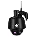 Produktbild Vitorcam Wireless IP Kamera 4x Optischer Zoom Autofokus IR-Cut Filter Nachtsicht Wide View Angle Onvif 1080P 2.0 Megapixel FullHD Outdoor Wasserdichte CA-32 (Schwarz)