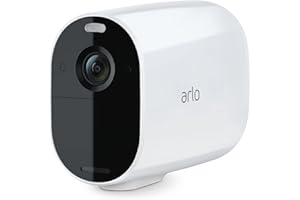 Arlo Essential XL Camara Vigilancia WiFi Exterior, Inalámbrica, 1 Año De Batería, 1080p HD, 130° Visión Nocturna, Sirena, Detección De Movimiento, 90 Días Arlo Secure Incluido, 1 Cámara, Blanco