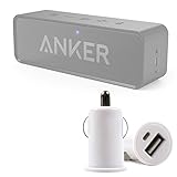 DURAGADGET Caricatore Accendisigari USB Da Auto Per Anker SoundCore| A7908 | A3143 | A7910 | MP140 | MP141 - Alta Qualità