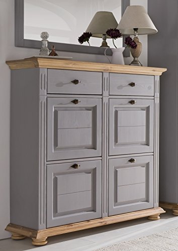 Preisvergleich Produktbild Schuhschrank lavagrau / lauge