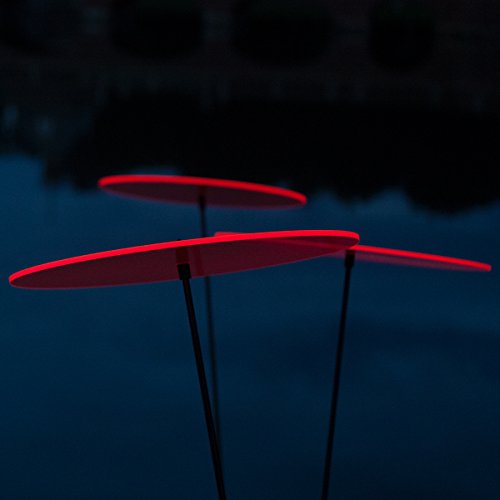 SUNPLAY „Sonnenfänger-Scheiben“ in ROT, 10 Stück je 10 cm Durchmesser im Set + 35 cm Schwingstäbe - 5