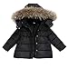 Produktbild ALIKEEY Baby Mädchen Jungen Kinder Daunenjacke Mantel Herbst Winter Warme Kinder Kleidung Schwarz 140cm