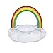 Produktbild IIWOJ PVC Regenbogen-Schwimmen-Ring-aufblasbarer Floss-Erwachsen-Sommer-Matratze-schwimmende Insel-Pool-Spaß-Spielwaren