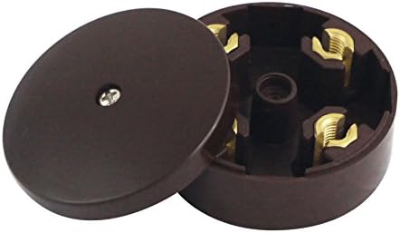 20 AMP 4 LARGE TERMINALS 59MM DIAMETER BLACK JUNCTION BOX LGK830B
