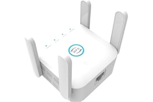 GENIE'S POEMS 2024 WLAN Verstärker 1200Mbit/s, WLAN Repeater Dualband 5GHz & 2.4GHz WiFi Verstärker mit Ethernet Port & WPS, Maximieren Sie die WLAN Abdeckung,Kompatibel Allen WLAN Geräten,Neuestes