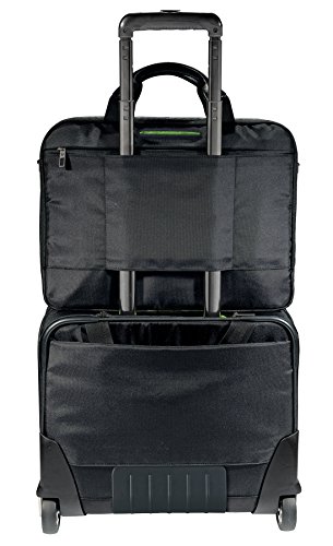 Leitz Business Softcase Handgepäck-Trolley (Smart Traveller, 19 Fächer, 44 x 37,5 x 23 cm, Polyester/Metall/Leder, Complete), Schwarz, 60590095 - 6