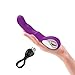 Produktbild JNYZQ Massage Wand Vibrationsstab Pleasue Vibe mit 10 Geschwindigkeiten Ladegerät Magic Wand Massager für Frauen (Farbe : Purple)