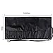 Travelmall Makeup brush rolling case pouch holder Cosmetic bag organizer Travel portable 18 pockets Cosmetics Brushes leather case (black)