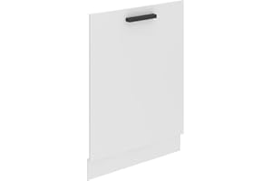 BELINI | Frontblende für Geschirrspüler 60 cm | Küche Frontplatte für Spülmaschine mit Griff | mit Sockelleiste | 60 x 71,5 x 1,6 cm | Weiß matt