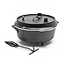 Produktbild Wiltec Dutch Oven Gusseisen Kessel rund Ø 30cm x H 16,5cm Kochzubehör für Camping Outdoor