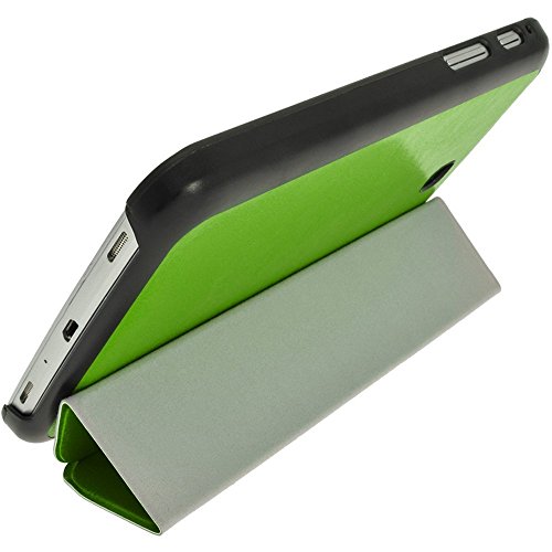 igadgitz Grün PU Ledertasche Hülle Smart Cover für Samsung Galaxy Tab 3 7.0″ SM-T210 mit Multi Winkelbetrachtung Stand + Displayschutzfolie - 5