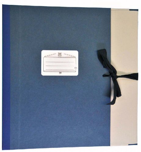 Preisvergleich Produktbild Star Notenmappe 111A / 8cm blau A4 - Bänderverschluß