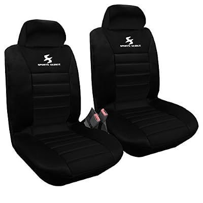 WOLTU AS7254-2 housse de siège voiture universelle Auto housse polyester,housses pour siège,couvre siège,Noir