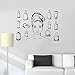 Produktbild XCGZ Wandsticker Schönheitssalon Kosmetik Frau Bad Vinyl Wandtattoo Home DecorRemovable WandaufkleberGröße 78x58 cm