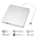 Produktbild TOPELEK Externes DVD Laufwerk, Portable DVD-RW DVD/CD Brenner, Tragbar CD DVD Externes Laufwerk, Plug&Play, Niedriger Lärm slim Neuer Chip, Superdrive für alle Laptops/Desktop, Lenovo, Acer, Asus, PC unter Windows und Mac OS für Apple Macbook, Macbook Pro, MacbookAir, iMac.