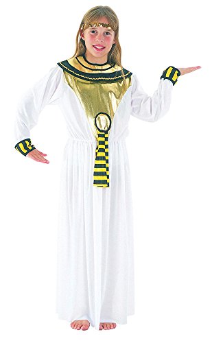 Theme Fancy Dress Disfraz de niña de la Diosa Egipcia Cleopatra. 6-9 años