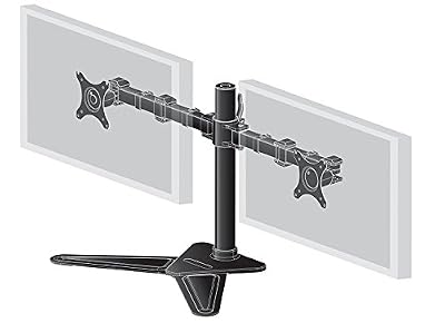 iiyama DS1002D-B1 30" Noir support d'écran plat pour bureau - supports d'écrans plats pour bureau (75 x 75 mm, 100 x 100 mm, 75 x 75,100 x 100 mm, Écran d'ordinateur, 200 - 340 mm, -45 - 45°)