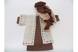 ERZÄHLFIGUREN KOLB - KUNSTHANDWERK Bekleidungsset mit Handstichen für Mann - Erzählfigur 30 cm mit 2-färbigem Turban