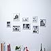 Produktbild XKSQDP - Bilderrahmen, 8 Box kreative Fotowand Rahmen an der Wand hängende Wand Bilderrahmen - Schlafzimmer Kinder Foto Wandrahmen Wandrahmen kleine Gesichter der Wall-box, Weiß