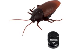 MYCreatoy Remote Control Cockroach, Fake Cockroach RC Animal Toy Halloween Party Prank Joke Scary Trick Toys Birthday Gift for Kids Boys Girls