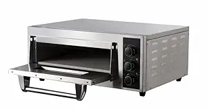 Shoppers Hub PNQ Single Deck 20x20 Inches Multipurpose Electric Heavy Duty Commercial Stainless Steel Single Deck Stone Pizza Oven (With Inner Stone Baking Heating Area 20 x 20 Inches Approx) for Ideal Use in Hotels, Restaurants Cafes and Resorts