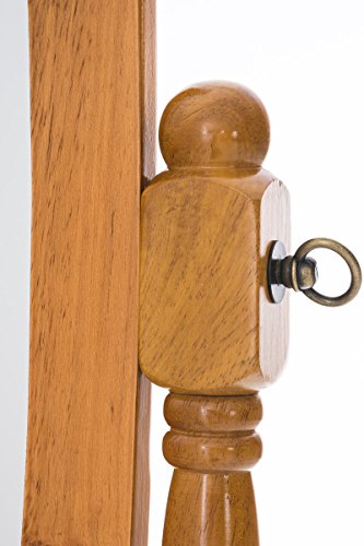 CLP Holz-Standspiegel CORA, oval, im Landhausstil, Größe 150 x 60 cm eiche - 4