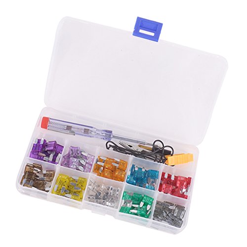 100xAuto mini Flachstecksicherungen mit Sortiments Box 2-35A+Test Stift - 4