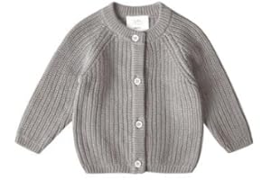 Stellou & friends Baby Cardigan-Strickjacke für Mädchen und Jungen | Unisex Hochwertige und weiche Baby-Kleidung aus 100% Baumwolle - I V, Oeko-TEX Zertifiziert