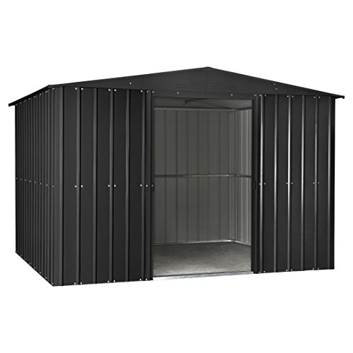 CLEMENS HOBBY TEC Stahlgerätehaus Globel Industries A7, BxT: 307×245 cm, mit Satteldach anthrazit - 2