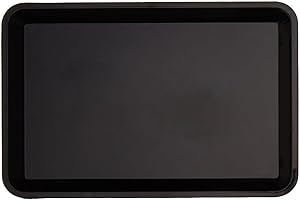 12 BarBits Plain Plastic Tip Tray - Black Bill Presenter, Guest Check Cash Bill Holder For Restaurant, Bars & Hotels