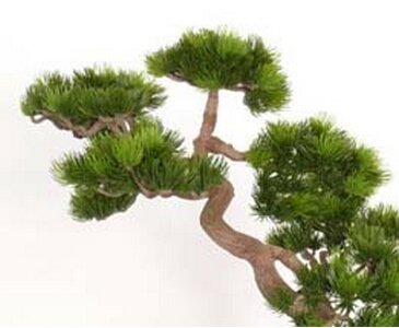 künstlicher Japanischer Pinien Bonsai, mit ca.318 Blättern, Höhe ca. 40cm – künstlicher Bonsai - 2