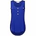 Produktbild Damen Blusen Rosennie 2018 Mode Frauen Casual T-shirt O-Ausschnitt Sleeveless Weste Sexy Lose Pullover Tank Tops Plus Größe Chiffon Unregelmäßige Obermaterial Einfarbig sommerbluse (2XL, Blau)