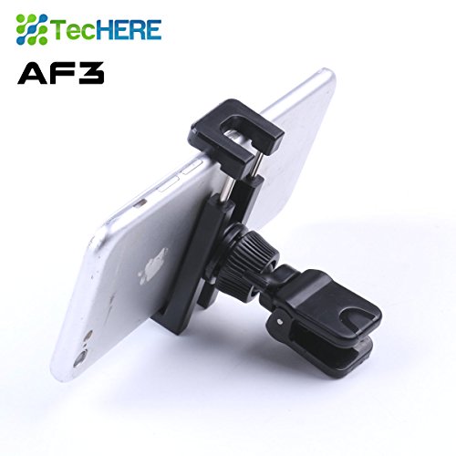 TecHERE AF3 - Supporto Auto Smartphone Porta Telefono Cellulare Universale Bocchette Aerazione per iPhone X/8/8 Plus/7/6s/SE/5s, Samsung Galaxy S8/S7/S6, Huawei, LG, GPS e altri - Regolabile 360Â°