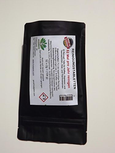 Capsule Machine Pod CHINEN 52 Cleaning Tablets for Fully Automated Coffee Machines, portafilter Espresso Machine Tea Machine, Flasks | Siemens Delonghi for Jura, WMF, Bremen, Melitta, Franke, Bosch, AEG, Nespresso, Seneso Egro, La Cimbali |