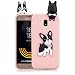 Produktbild FNBK Handyhülle Silikon für Samsung Galaxy J3 2017 J330 Schutzhülle 3D Hund Hülle Slim Cute Weiche TPU Silikon Gel Schutz Rückseite Schale Bumper Frauen Mädchen Kinder Handy Case