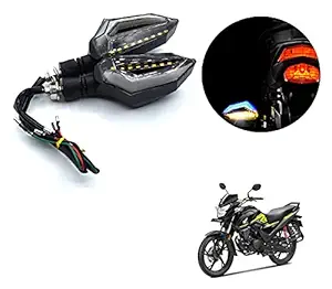 Auto Addict Bike indicator LED lights dual color (D shape,4 pcs,DRL) For Honda SP125