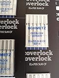  Schmetz: 25 Agujas para máquina de Coser - ELx705 SUK CF - máquina overlock