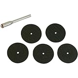 Para cortar y retirar rebabas Silverline 580480 - Discos de corte metal para herramienta rotativa, 6 pzas (Ø31 mm)